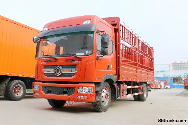 Dongfeng Duolika D9 170hp 4X2(6 wheels) 6.8m Grain Van Cargo Truck Exterior (3) | 86Trucks