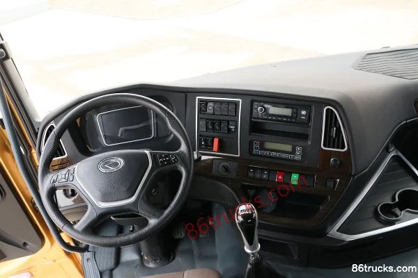 Hualing Hanma H9 camion lourd 375 ch 6X2(8 roues) tracteur routier Cabine (2) | 86Trucks