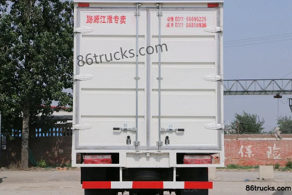 JAC Kangling H5 116 ch 4X2(6 roues) camion léger fourgon, cabine double, 3,8 m Carrosserie (3) | 86Trucks