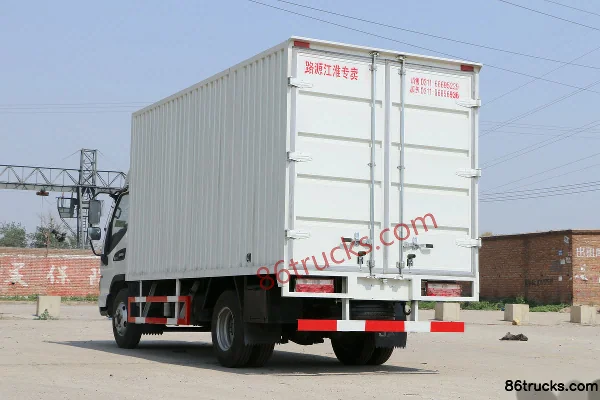 JAC Kangling H5 116 ch 4X2(6 roues) camion léger fourgon, cabine double, 3,8 m Carrosserie (2) | 86Trucks