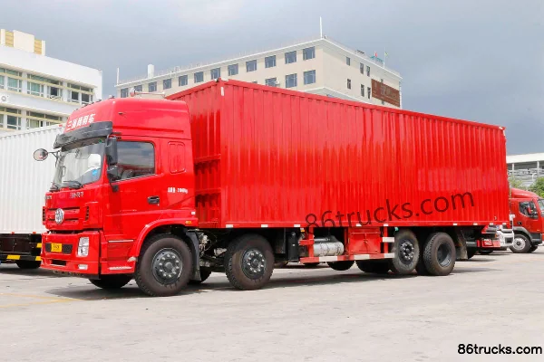 Sanhuan Shitong Haolong Luxury Edition 280hp 8X2(10 wheels) 9.6m Van Cargo Truck Exterior (3) | 86Trucks