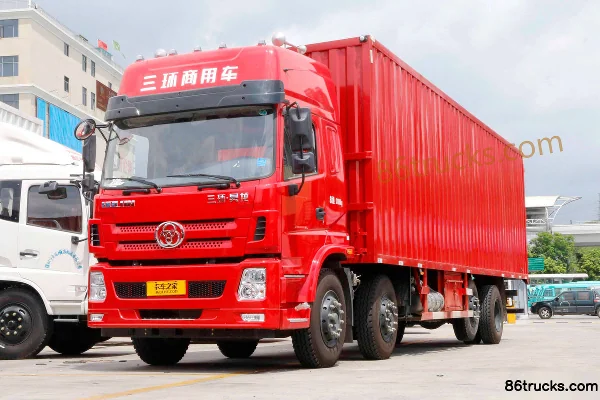 Sanhuan Shitong Haolong Luxury Edition 280hp 8X2(10 wheels) 9.6m Van Cargo Truck Exterior (2) | 86Trucks