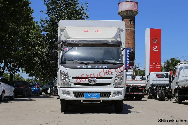 Yuejin Shangjun X500-33 130 hp 4X2(6 wheels) 4.17m Single Row Grating Van Light Truck Exterior (2) | 86Trucks