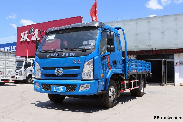 Yuejin Shangjun X500-38 130 ch 4X2(6 roues) camion plateau à ridelles cabine demi-avancée 4,655 m (camion léger) Extérieur (3) | 86Trucks