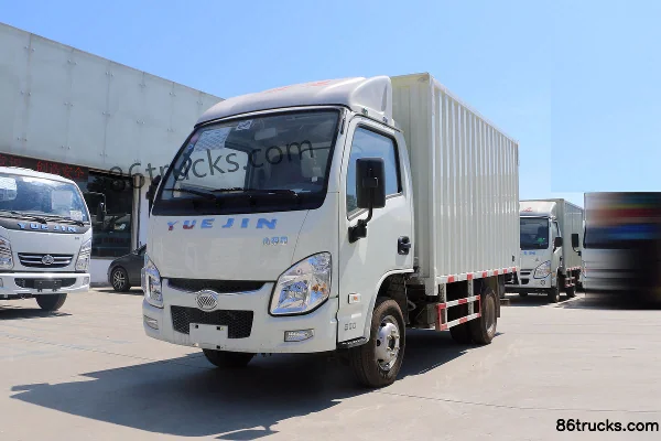Yuejin Fuxing S80 95 ch 4X2(6 roues) Camion fourgon 3,33 m simple cabine (China VI) Extérieur (3) | 86Trucks