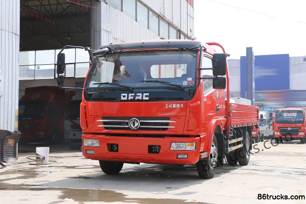 Dongfeng Duolika D6-L Fuel-Saving Edition 115 hp 4X2(6 wheels) 3.8m Crew Cab Flatbed Light Truck Exterior (3) | 86Trucks
