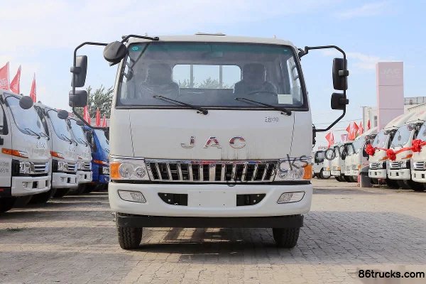 JAC Junling E6 156 hp 4X2(6 wheels) 3.85m Crew Cab Flatbed Light Truck Exterior (2) | 86Trucks