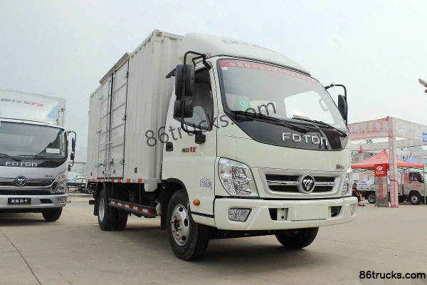 Foton Aoling TX 110 hp 4X2(6 wheels) 4.165m Single Row Box Van Sales Truck Exterior