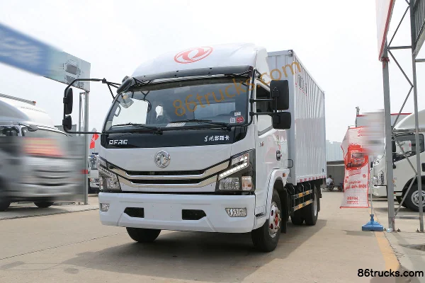 Dongfeng Duolika D6-M Fuel-Saving Edition 115hp 4X2(6 wheels) 3.8m Semi-Cab Van Light Truck Exterior (3) | 86Trucks