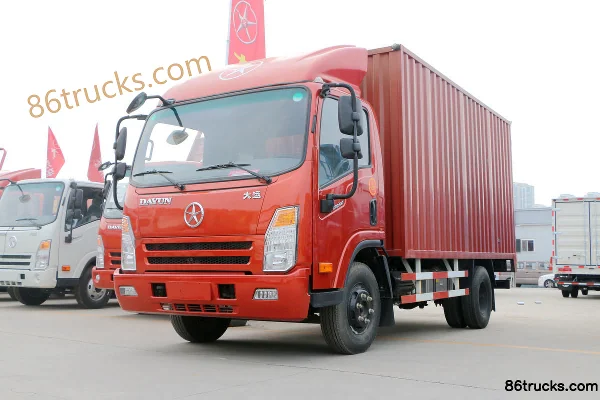 Dayun Aopuli 115hp 4X2(6 wheels) 4.12m single-row van light truck Exterior (3) | 86Trucks