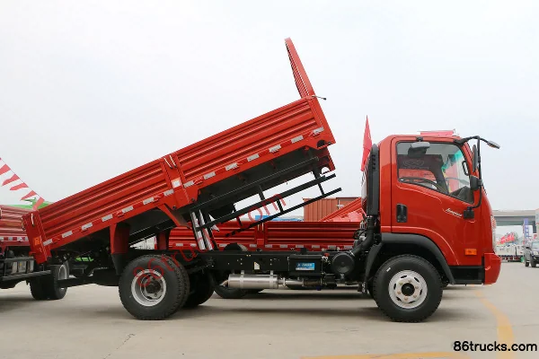 Dayun Aopuli 170hp 4X2(6 wheels) 4.2m Semi-Excluded Dump Truck Body (3) | 86Trucks