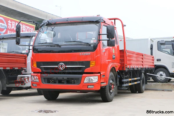 Dongfeng Captain K7 Zhiyue Edition 195hp 4X2(6 wheels) 5.18m Semi-Sleeper Flatbed Cargo Truck (4.875 Ratio) Exterior (3) | 86Trucks
