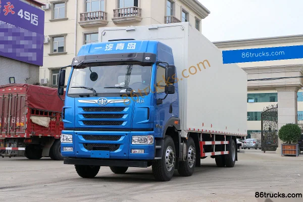 FAW Jiefang Qingdao Han V 2.0 Edition 220 hp 6X2(8 wheels) 9.65m Wing Opening Van Cargo Truck (Rear Axle Ratio 4.444) Exterior (3) | 86Truck