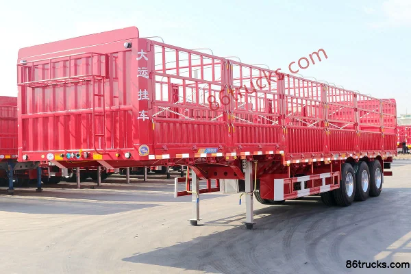 Dayun 13m gooseneck flower-bar stake semi-trailer Exterior (3) | 86Trucks