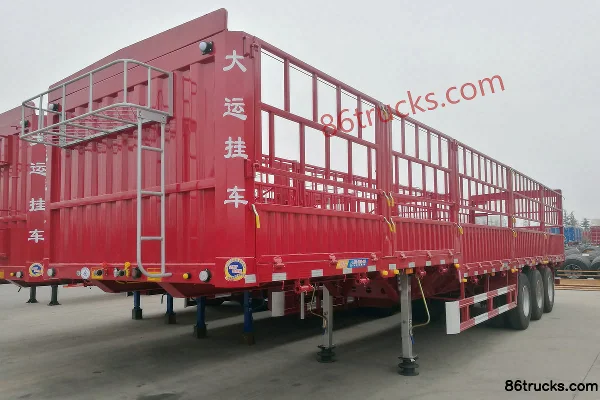 Dayun 13m gooseneck flower-bar stake semi-trailer Exterior (2) | 86Trucks