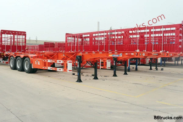 Dayun 40ft straight-beam container skeleton semi-trailer Exterior (3) | 86Trucks
