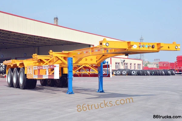 Dayun 40ft straight-beam container skeleton semi-trailer Exterior