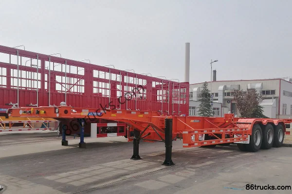 Dayun 40ft Gooseneck Container Chassis Skeleton Semi-trailer Exterior (3) | 86Trucks