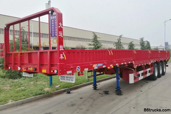 Dayun 13m Gooseneck Low Flatbed Semi-Trailer Exterior (2) | 86Trucks