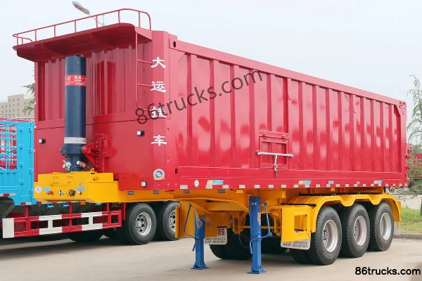 Dayun 9m Flatbed Rear Dump Semi-Trailer Exterior (3) | 86Trucks