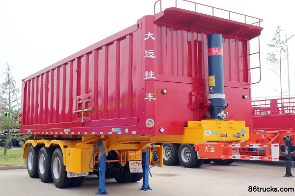 Dayun Dayun 9m Flatbed Rear-tipping Dump Semi-trailer dump semi-trailer
