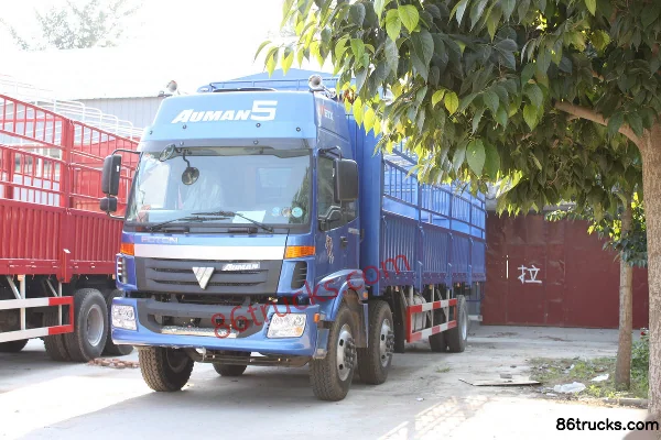 Foton AumanCTX 5 Series Heavy Truck 185 hp 6X2(8 wheels) 9.6m Grain Van Cargo Truck Exterior (2) | 86Trucks