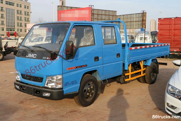 JMC Shunda Narrow Body Luxury Edition 116 hp 4X2(6 wheels) 3.265m Double Row Flatbed Light Truck Exterior (3) | 86Trucks