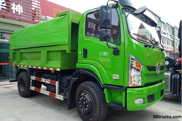 Dongfeng Special Chassis Series 140hp 4X2(6 wheels) 3.8m LNG gas dump truck Exterior (2) | 86Trucks