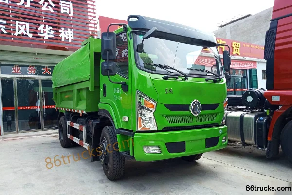 Dongfeng Special Chassis Series 140hp 4X2(6 wheels) 3.8m LNG gas dump truck Exterior