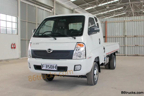 Shijun F350 Heavy-Duty 82hp 4X2(6 wheels) 3.6m Semi-Cab Flatbed Mini Truck Exterior (3) | 86Trucks