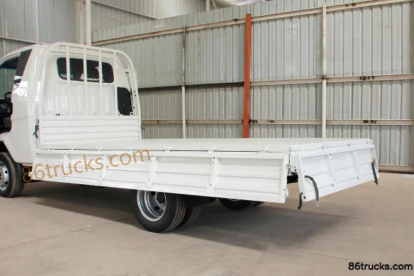Shijun F350 Heavy-Duty 82hp 4X2(6 wheels) 3.6m Semi-Cab Flatbed Mini Truck Body (2) | 86Trucks