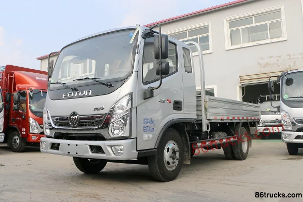Foton Aoling TS 110 hp 4X2(6 wheels) 3.83m semi-row flatbed light truck Exterior (3) | 86Trucks