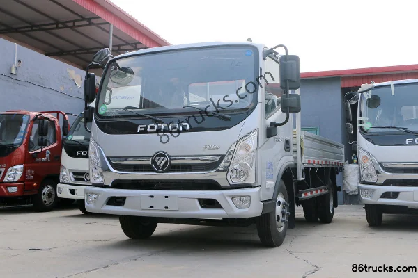Foton Aoling New Jieyun 156hp 4X2(6 wheels) 4.18m single-row flatbed light truck Exterior (3) | 86Trucks