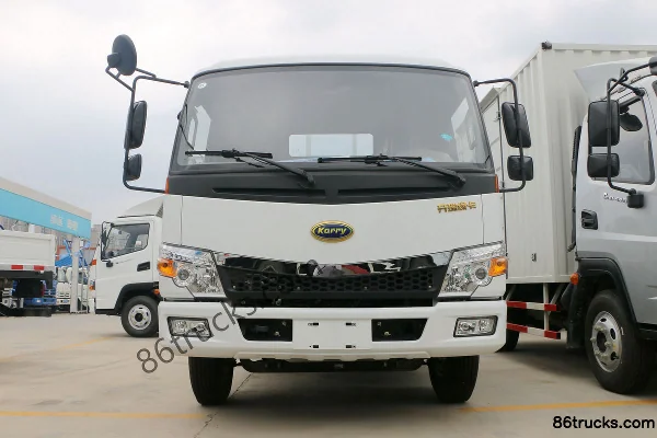 Kairui Green Card City Distribution Basic Model 116 hp 4X2(6 wheels) 4.2m Single-row Flatbed Light Truck Exterior (2) | 86Trucks