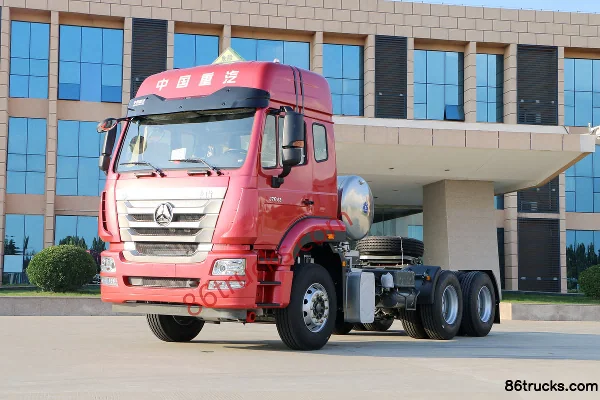 Sinotruk Hohan J7G Heavy Truck 430 hp 6X4(10 wheels) LNG Hazardous Materials Tractor Truck Exterior (3) | 86Trucks
