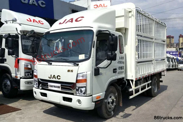 JAC Shuailing Q6 All-Logistics Version 154hp 4X2(6 wheels) 3.85m semi-row stake truck Exterior (2) | 86Trucks