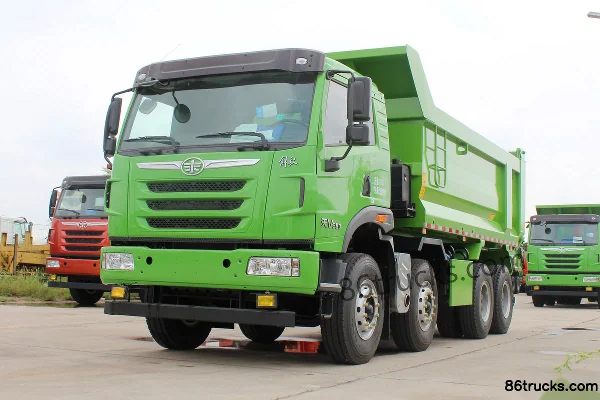 FAW Jiefang Qingdao TianV heavy truck 336hp 8X4(12 wheels) 5.6m dump truck Exterior (3) | 86Trucks