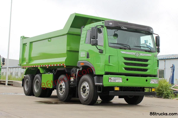 FAW Jiefang Qingdao TianV heavy truck 336hp 8X4(12 wheels) 5.6m dump truck Exterior