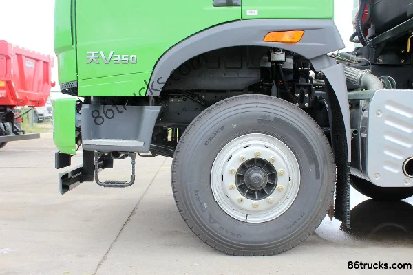 FAW Jiefang Qingdao TianV heavy truck 336hp 8X4(12 wheels) 5.6m dump truck Chassis (3) | 86Trucks