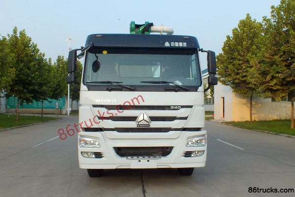 Sinotruk HOWO 340 hp 4X2(6 wheels) 27m Concrete Pump Truck (Senyuan Brand) Exterior (2) | 86Trucks