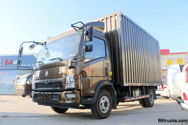 Sinotruk HOWO Hanwo 170hp 4X2(6 wheels) 4.15m Single Row Van Light Truck Exterior (3) | 86Trucks
