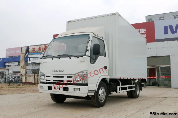 Qingling Isuzu 100P 98 hp 4X2(6 wheels) 4.25m Single Row Van Light Truck Exterior (3) | 86Trucks