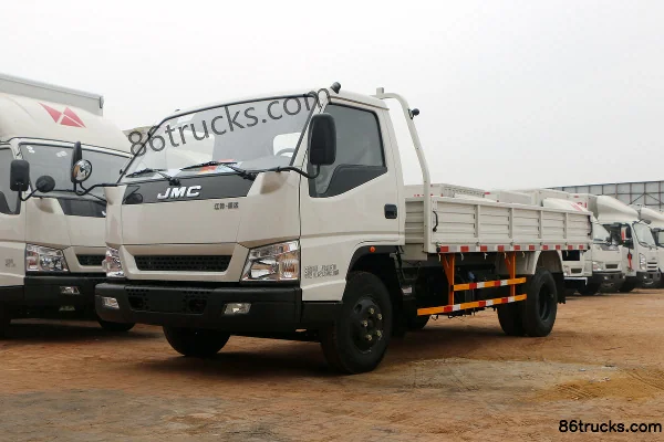 JMC Shunda wide body 116hp 4X2(6 wheels) 4.1m single-row flatbed light truck (air brake) (China VI) Exterior (3) | 86Trucks