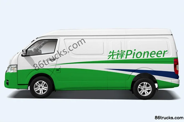 HIGER Pioneer 3.5T 5.5m Pure Electric Enclosed Logistics Van 58.03kWh Exterior (2) | 86Trucks
