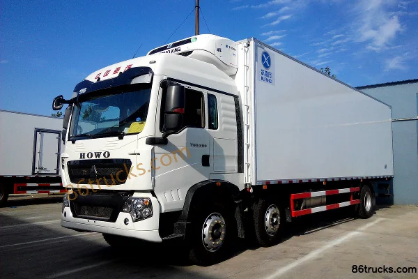 Sinotruk HOWO T5G 280 ch 6X2(8 roues) camion frigorifique 7,72 m (Binglingfang) Extérieur (2) | 86Trucks