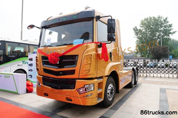 Boreton 49T 6X4(10 roues) tracteur routier électrique pur pour mines et ports 250kWh Extérieur (3) | 86Trucks