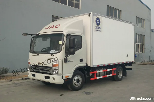 JAC New Shuailing H330 141 ch 4X2(6 roues) camion frigorifique à cabine simple 4,015 m (Binglingfang) Extérieur (3) | 86Trucks