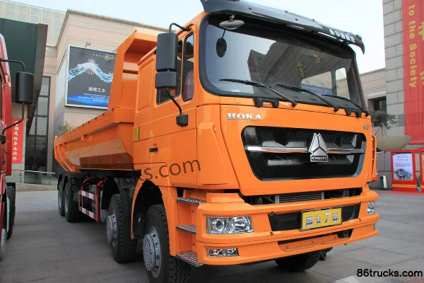 Sinotruk HOKA H7 Series Heavy Truck 340 hp 8X4(12 wheels) 8.4m Dump Truck Exterior (2) | 86Trucks