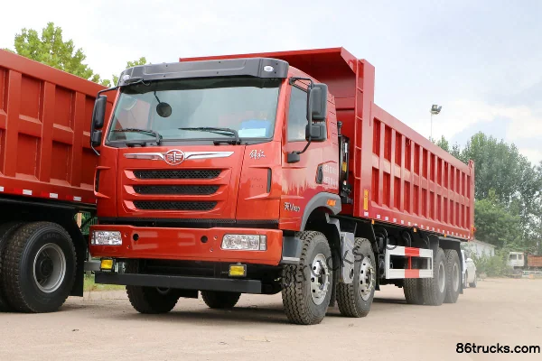 FAW Jiefang Qingdao TianV Heavy Truck 430 hp 8X4(12 wheels) 8m Dump Truck (3960mm Wheelbase) Exterior (3) | 86Trucks