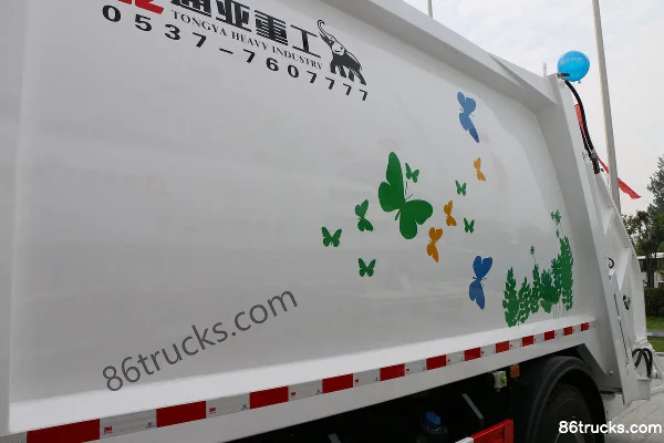 Hualing Lingma H3 180hp 4X2(6 wheels) Garbage Transport Truck Body (1) | 86Trucks